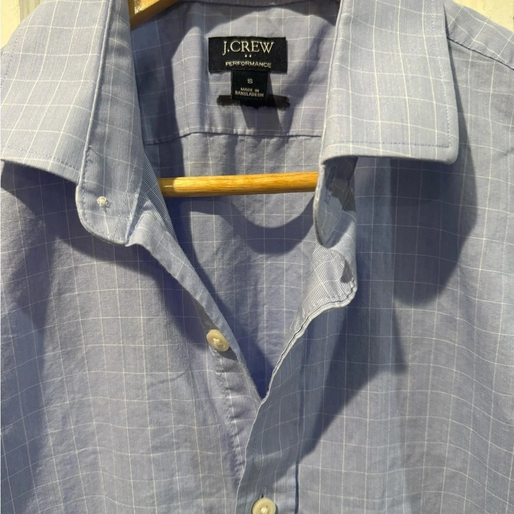 J. Crew Light Blue Plaid Casual Shirt